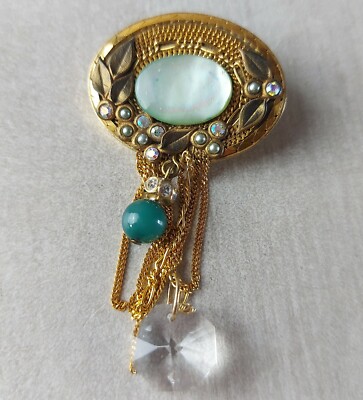 Alter Designer Anhänger / Brosche, Marena Germany, Vintage