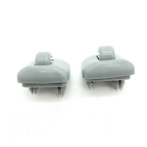 Set of 2 Grey Sun Visor Clip 8U0857562A for Audi A3 A4 A5 Q5 A7 B6 B7