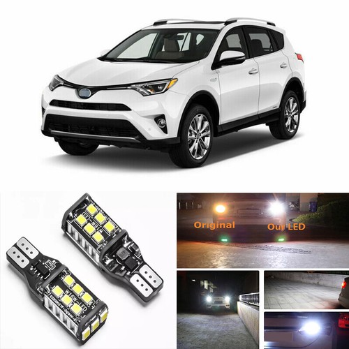 2pc Xenon White Canbus LED Bulbs for Toyota RAV4 2004-2019 Backup ...