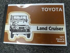 1977 Toyota Land Cruiser Suv Owner Owners Manual User Guide Book 4.2l 1977 Toyota Land Cruiser Suv Owner Owners Manual User Guide Book 4.2l