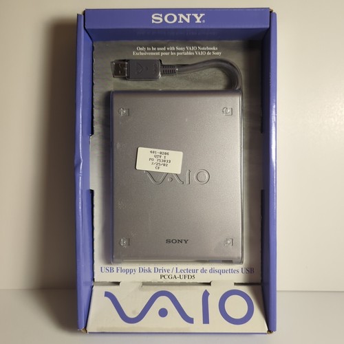 SEALED NEW Sony Vaio 3.5" Floppy Disc Drive USB Portable Drive Model PCGA-UFD5 - 第 1/7 張圖片