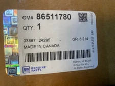 OEM 2017-2025 Cadillac XT5 without steps Front Splash Guards Black GM 86511780