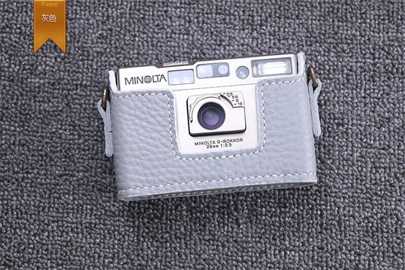 Handmade Minolta TC-1 Camera Half Case Genuine Real Leather