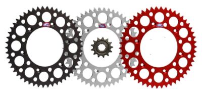 Renthal Grooved Front & Ultralight Rear Sprocket for 1987-2005 Honda CR125R