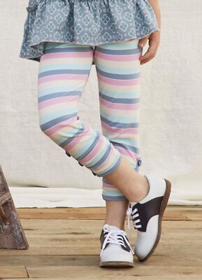 NWT Matilda Jane Ellie Girls  Striped Cropped Legging Size 6 New With Tag