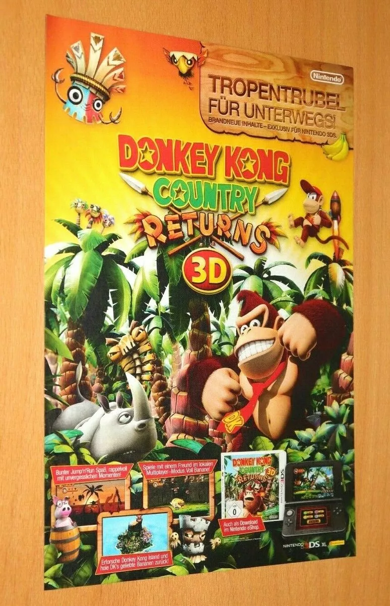 Jogo Donkey Kong Country Returns 3d - Nintendo 3ds