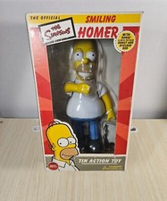 2002 Rocket USA Simpsons Homer Wind-Up Tin Toy Duff Beer Can Glow in Dark Donut