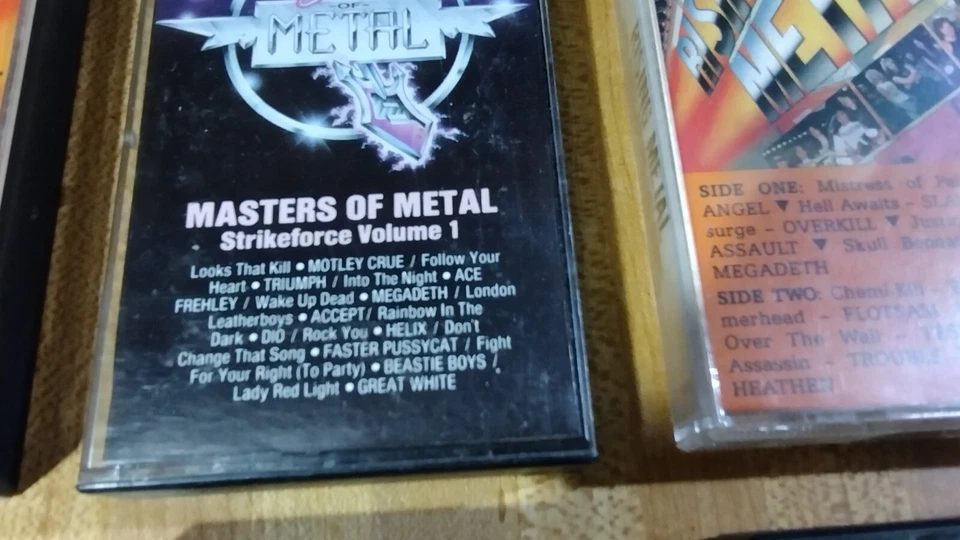 (7) Assorted Metal Bands Lot,cassettes,megadeth,slayer,anthrax,nuclear assault! - Image 4 of 4