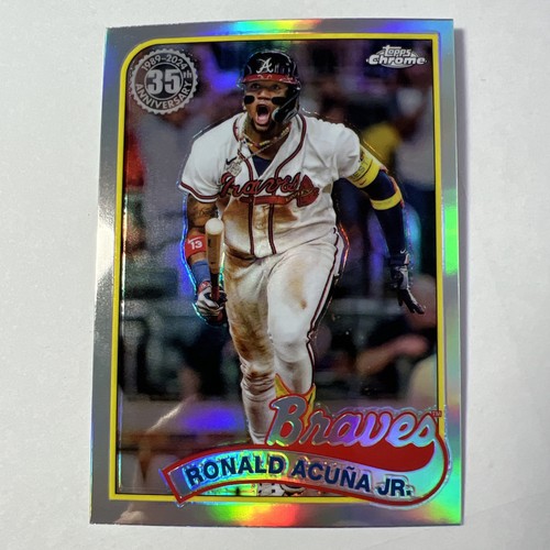 Ronald Acuna Jr. 2024 Topps Chrome 1989 35th Anniversary Refractor Braves 89CB-3