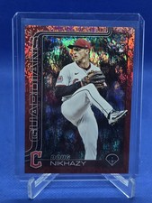 Topps 2025 Update Doug Nikhazy #US44 Red Parallel Rookie /5 Guardians