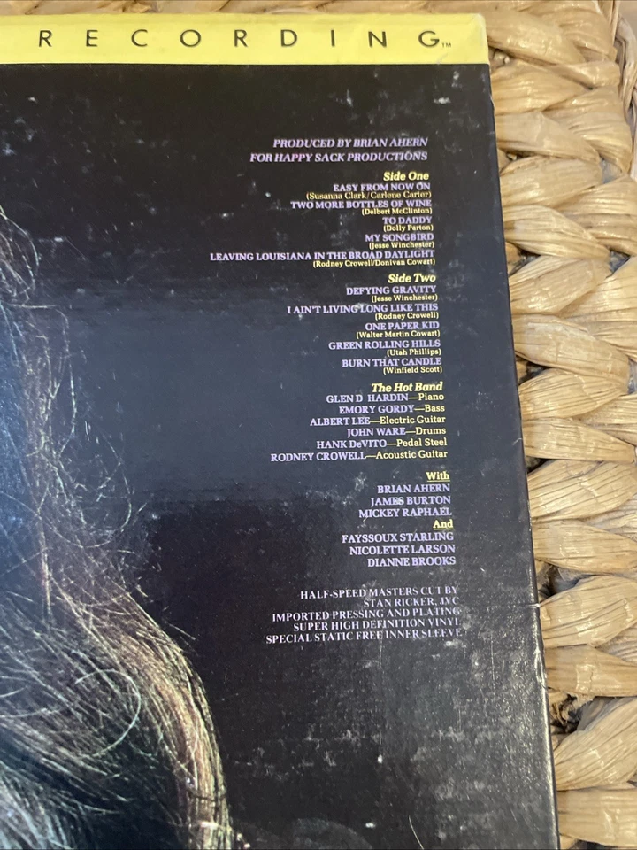EMMYLOU HARRIS - Quarter Moon In A Ten Cent Town -MFSL ORIGINAL MASTER-Vinyl LP Foto 3 de 4