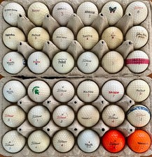 36 3 Dozen Vintage PGA Dunlop Maxfli Palmer Royal Titleist Logo Golf Ball Lot