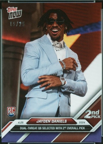 Graded 2024 Topps Now Jayden Daniels #D2 Rookie RC Football Card PSA 10 Gem  Mint