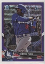 2018 Bowman Chrome Prospects Mega Box Purple Mojo Refractor Ibandel Isabel 4al