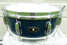 Vintage 1960's Star Blue Sparkle Snare Drum 14"x5" Tama Set Kit