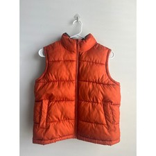 Old Navy Orange Puffer Vest Kids Medium
