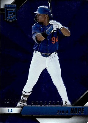 2026 Panini Elite Prospects Zyhir Hope #180 Blue /199