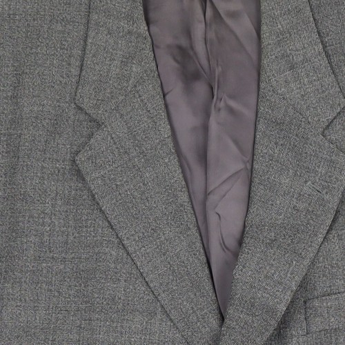 Marks and Spencer Men's Grey Check Blazer, Size 40S - Picture 7 of 12