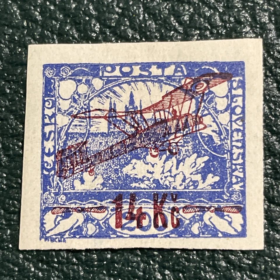 CHECOSLOVAQUIA — JUEGO DE 3 CORREO AÉREO SCOTT C1-C3 1920 — MVLH — CV $136 Foto 2 de 4