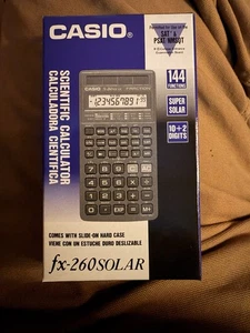 Casio fx-260 SOLAR Calculatrice scientifique 144 Fonctions SAT/PSAT/NMSQT NEW Lot 5