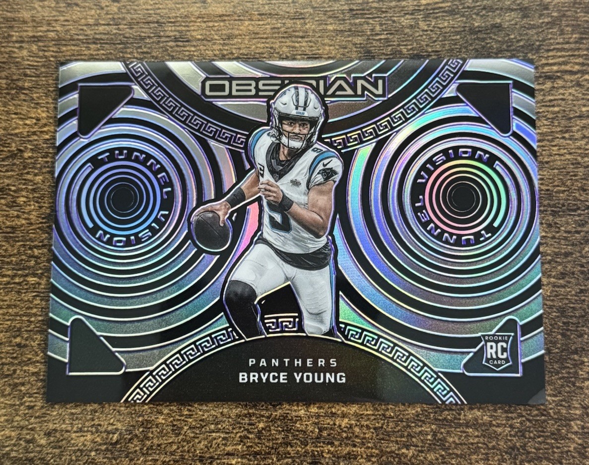 2023 Obsidian Tunnel Vision Purple Electric Etch Bryce Young /75 Rookie RC SSP