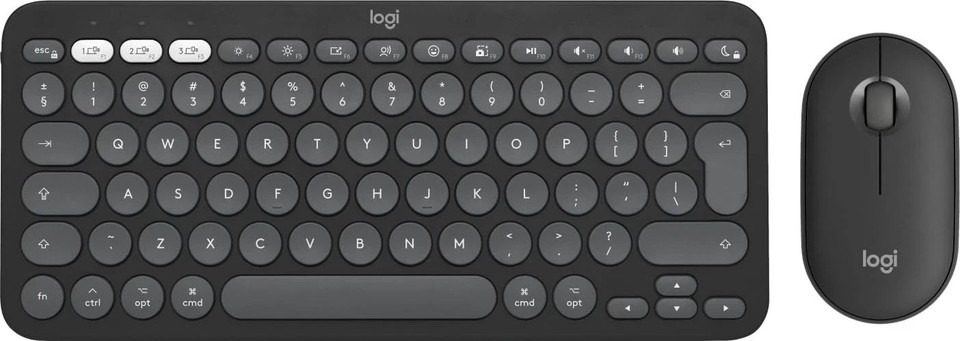 Logitech Pebble 2 Combo US QWERTY Bluetooth Tastatur Maus B-Ware wie neu OVP