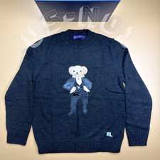 Polo Ralph Lauren Polo Bear Suit Bear Cotton Blend Sweater Women's Medium NWT