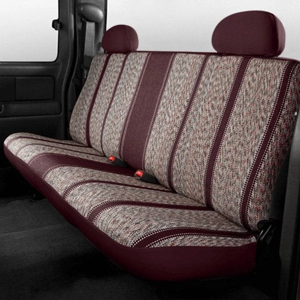 For Ford F-250 Super Duty 99-03 Fia Wrangler Series 2nd Row Wine Seat Covers - Imagem 2 de 3