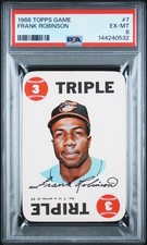 1968 Topps Game #7 Frank Robinson Baltimore Orioles Graded PSA 6!!!!!!