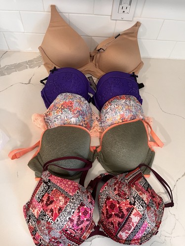 Victoria’s Secret bras lot of 5, 3 NWT size 36C