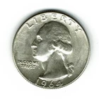 1964-D Washington Quarter, 90% Silver