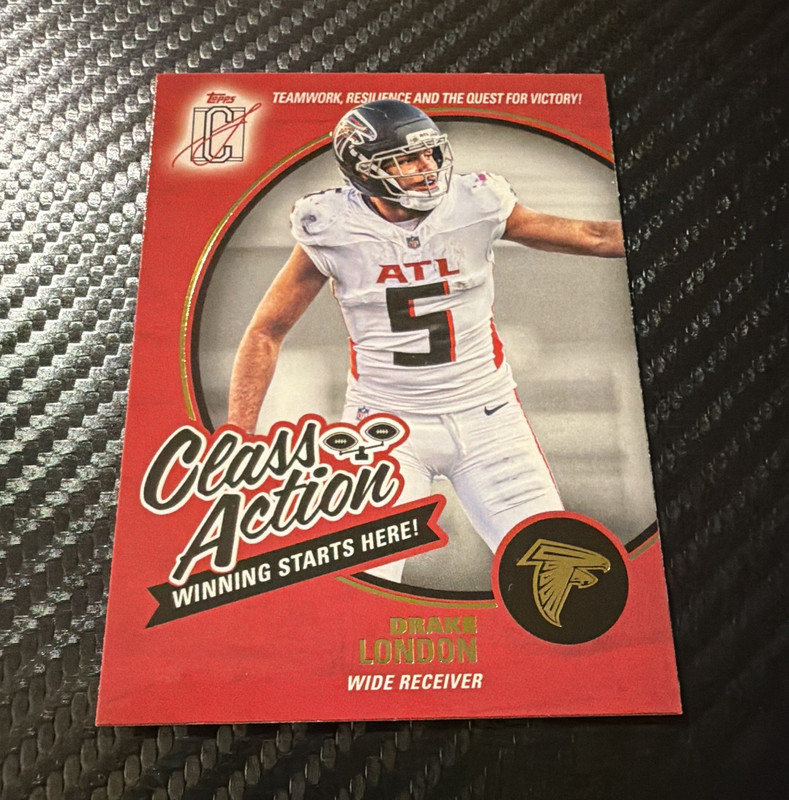 Topps 2025 Signature Class Drake London Atlanta Falcons Class Action Insert CA-2