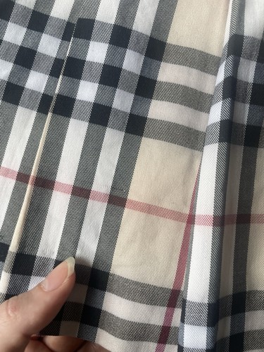 BURBERRY Designer Plaid Pleated Double Button Mini Skirt Preppy Y2K Summer 32” - 第 10/24 張圖片