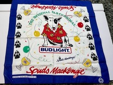 Vintage 1980s Bud Light Spuds MacKenzie Bandanna