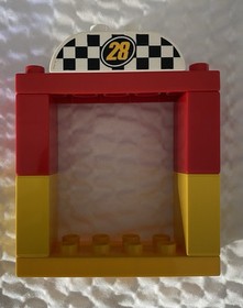 LEGO Duplo Disney Mickey Race Car Roadster Mouse 10843 Building Kit Complete