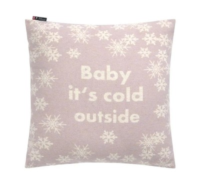 Kissenhülle Baby its cold outside (GRS) (2024) | David Fussenegger Textil