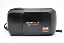Read NEAR MINT Olympus mju Black AF Point Shoot 35mm Film Camera From JAPAN