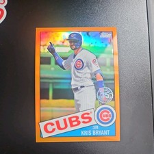 Kris Bryant 2020 Topps 1985 35th Anniversary Orange Refractor /25 #85TC-9 Cubs