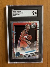 2023-24 Panini Donruss Bilal Coulibaly #32 Choice Auto SGC 9