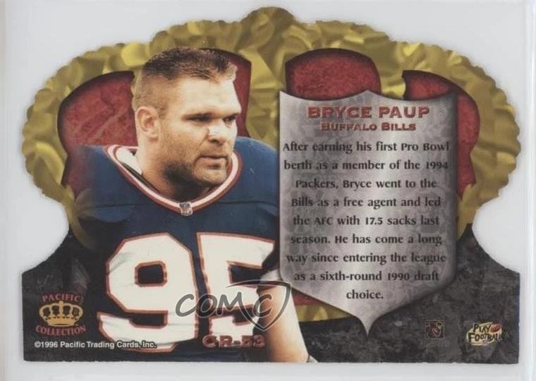1996 Pacific Crown Royale Blue Bryce Paup #CR-53 - Image 2 of 2