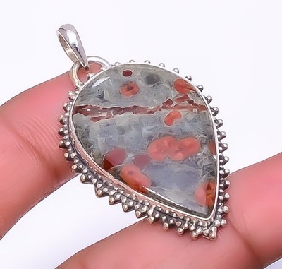 Peanut Obsidian - Sonora 925 Sterling Silver Pendant 1.95'' P01395 Christmas Gift
