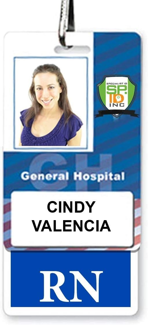 как выглядит Flexible RN Badge Buddy - Durable Dual-Sided ID Tag, Ideal for Registered Nurses фото
