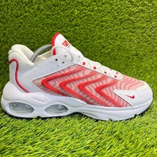 Nike Air Max TW Mens Size 9 White Red Casual Running Walking Shoes Sneakers