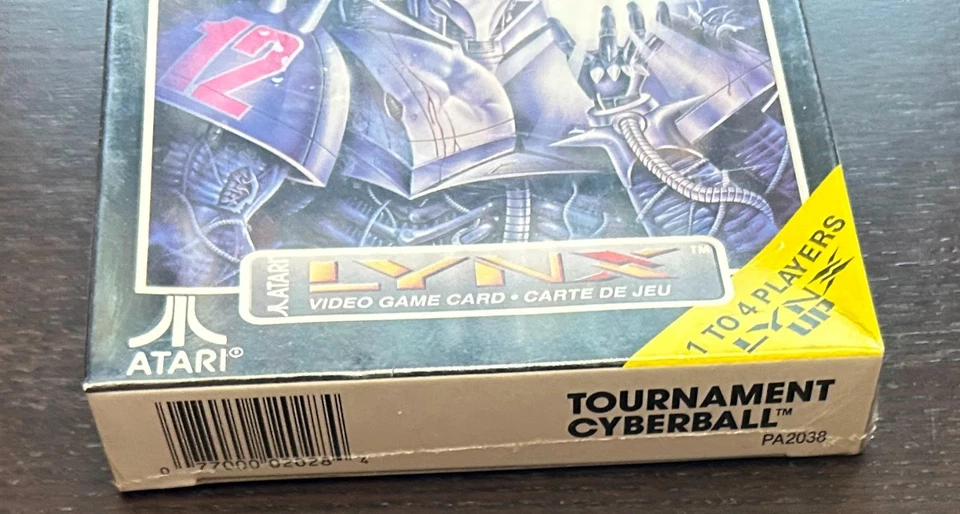 TOURNAMENT CYBERBALL (1992 Atari Lynx Video Game) -- Factory Sealed / Hang Tab - Image 3 of 4