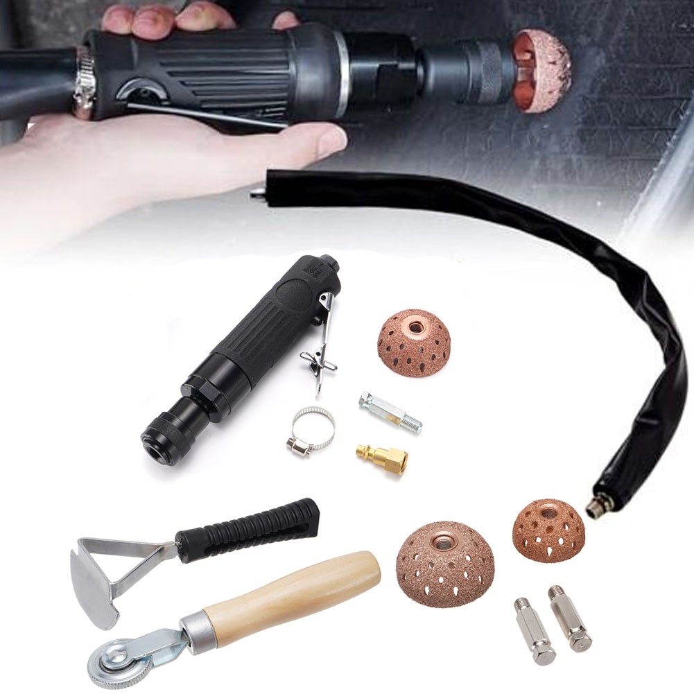 Tire Repair Set Includes 2500Rpm Low Speed Air Tire Buffer Tire Patch Roller Tir