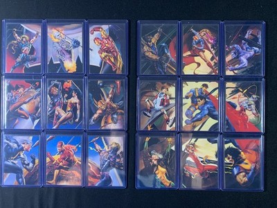 1995 Fleer DC Vs Marvel Impact JLA Avengers X-Men Teen Titans 18 Card Subset