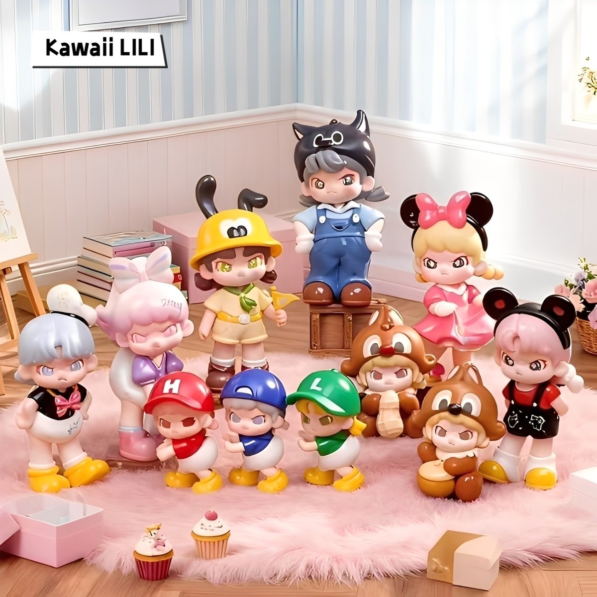 TNTSPCAE DORA Loves Mickey Series Blind Box Confirmed Figures Art