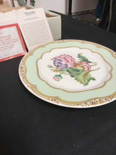 WHITE HOUSE DESSERT PLATE JAMES POLK WOODMERE CHINA - Picture 3 of 6