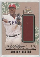 2014 Triple Threads Unity Single Jumbo Relics Emerald 2/18 Adrian Beltre 04br