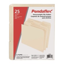 Heavyweight File Folder, Letter Size, 25 per Pack, Manila